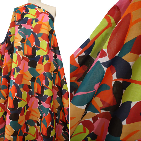 100% Ramie 'Abstraction'